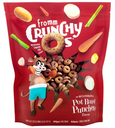 Fromm Dog Treats Crunchy Os®  Pot Roast Punchers™ Flavor Treats