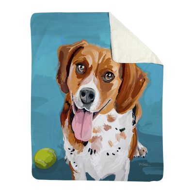 Manual Woodworkers Throw Throw Blanket - Beagle