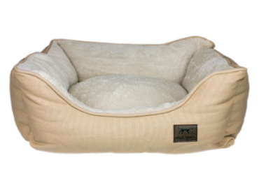 Tall Tails Bolster Dog Bed - Khaki