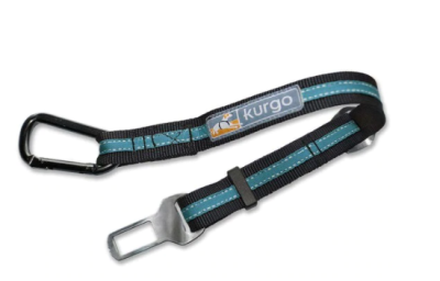 Kurgo Direct Seatbelt Tether - Blue & Black