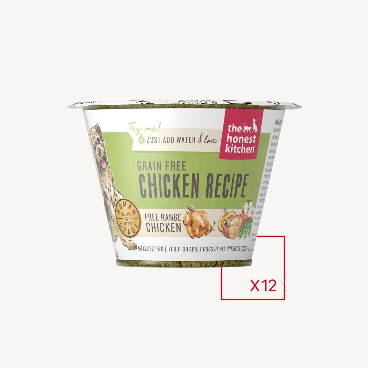 Honest Kitchen Dog Food - Grain-Free Chicken-Case of 12