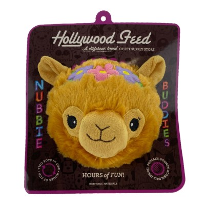 Hollywood Feed Dog Toy - Nubbie Buddies - Llama