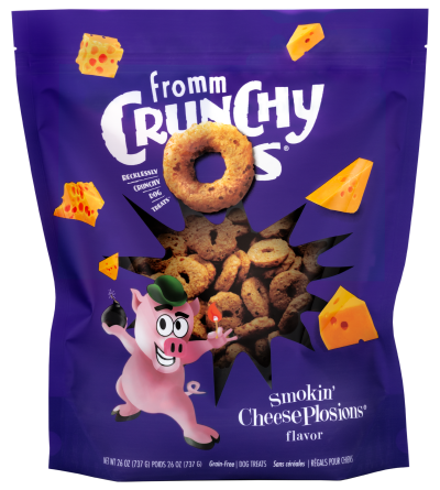 Fromm Dog Treats Crunchy Os®  Smokin' CheesePlosions® Flavor Treats