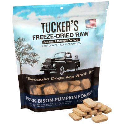 Tucker's Freeze-Dried Dog Food - Pork, Bison, and Pumpkin