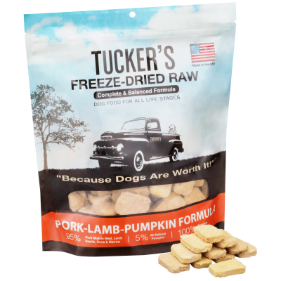 Tucker's Freeze-Dried Dog Food - Pork, Lamb, and Pumpkin