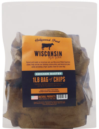 Wisconsin Made Rawhide Chips - Chicken