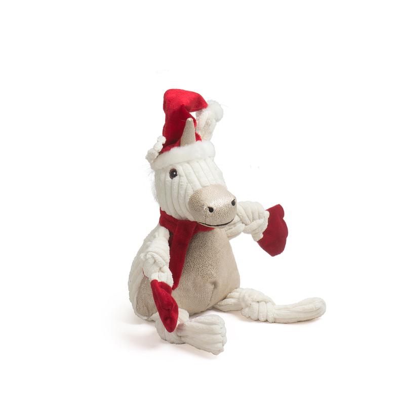 HuggleHounds Dog Toy - Holiday Unicorn