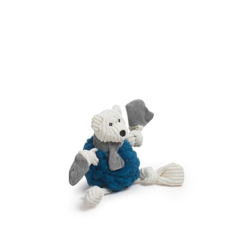 HuggleHounds Dog Toy - HuggleFleece Hanukkah Bear