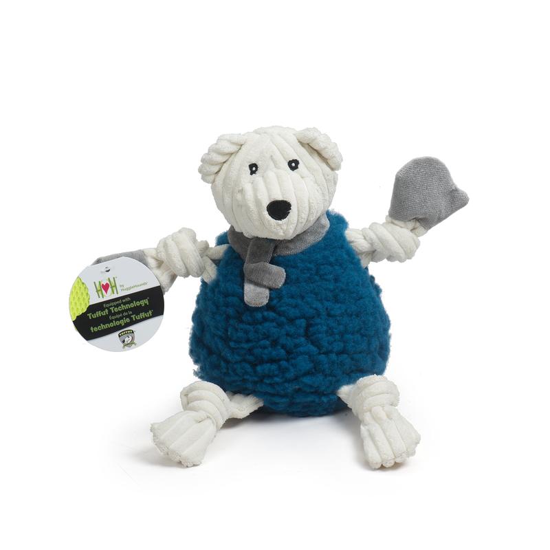 HuggleHounds Dog Toy - HuggleFleece Hanukkah Bear