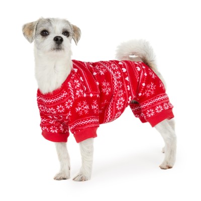Hotel Doggy Dog Pajamas - Christmas Snowflake Plush Onesie