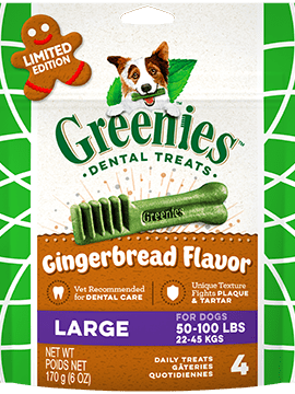 Greenies Dog Dental Treats - Gingerbread Large