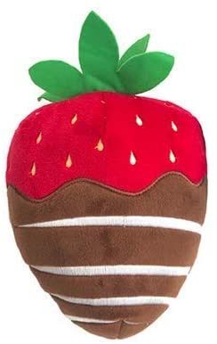 Lulubelles Power Plush Plush Dog Toy - Chocolate Covered Strawberry