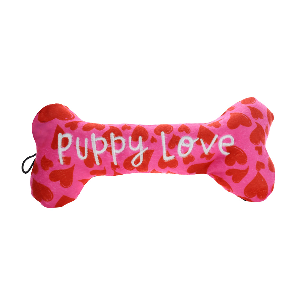 Power Plush Plush Dog Toy - Puppy Love Bone