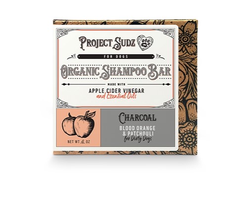 Project Sudz Organic Dog Shampoo Bar - Patchouli Charcoal