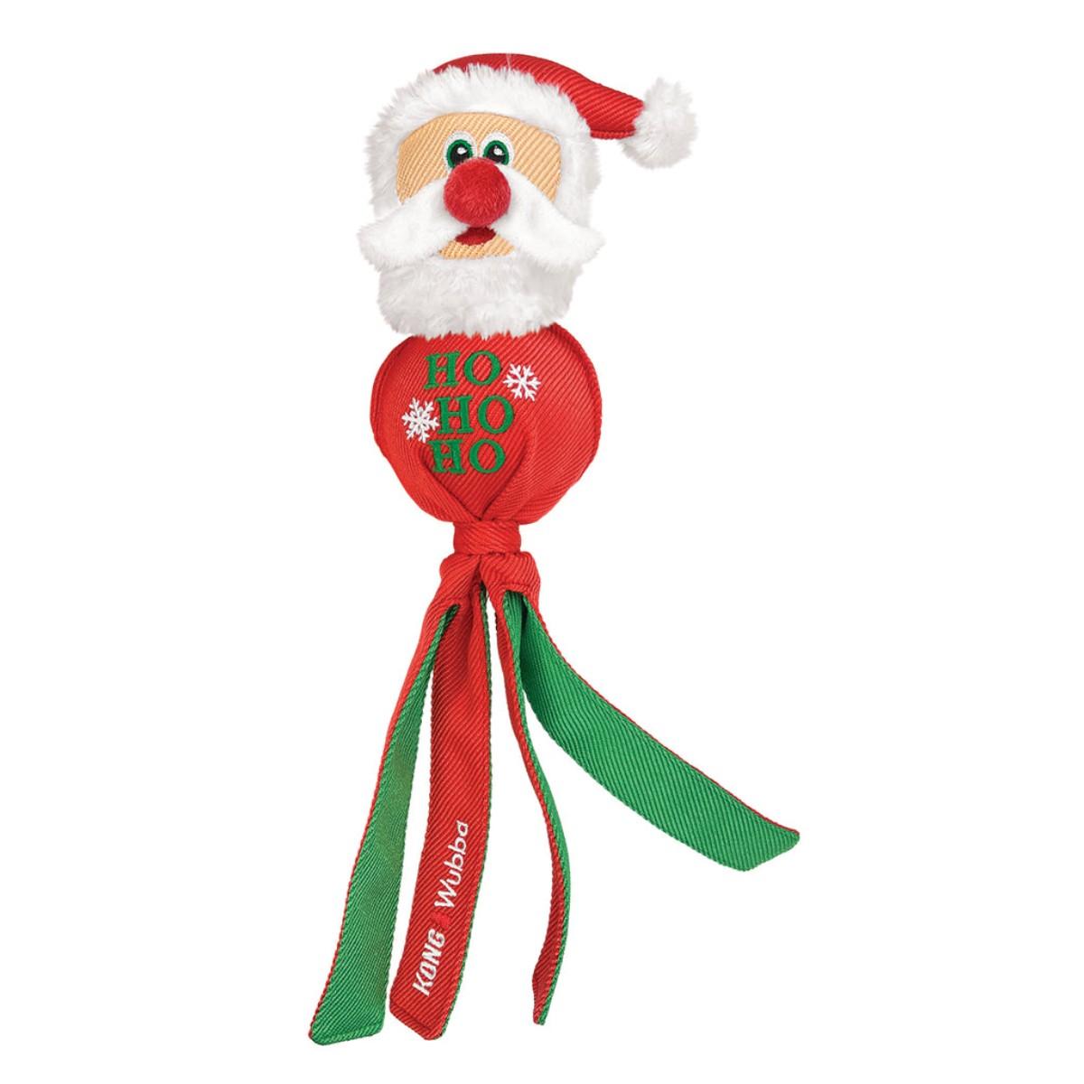 KONG Dog Toy - Holiday Wubba Santa/Reindeer Assorted