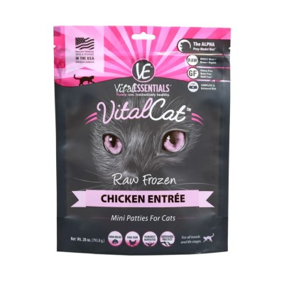 Vital Essentials Raw Cat Food - Chicken Mini Patties