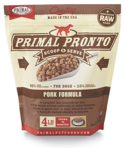 Primal Frozen Dog Food - Pronto - Pork