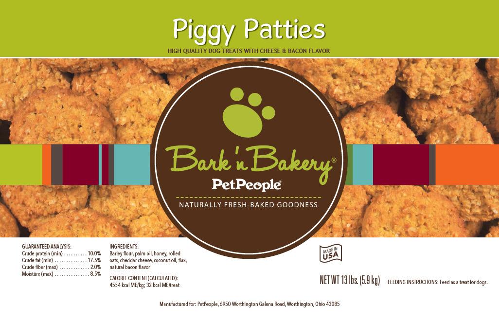 Bark 'n Bakery Dog Treat - Piggy Patties