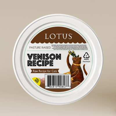 Lotus Frozen Cat Food - Venison Recipe