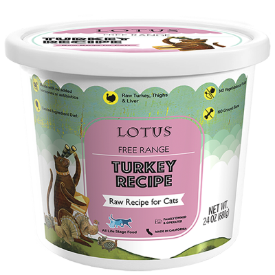 Lotus Frozen Cat Food - Free Range Turkey