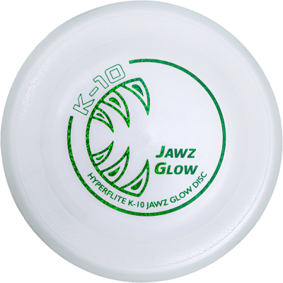 Hyperflite Dog Frisbee - Jawz K-10 Disc Glow