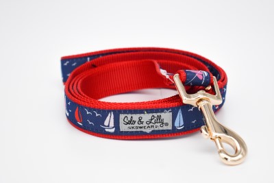 Solo & Lilly Dog Leash - Sailboat