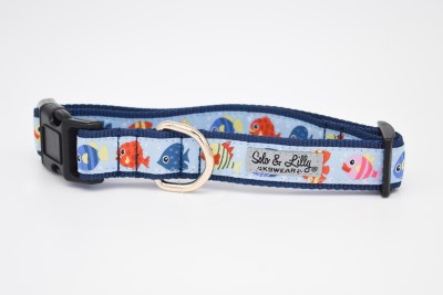 Solo & Lilly Dog Collar - Fish