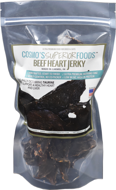 Cosmo's Superior Foods Dog Treats - Beef Heart Jerky