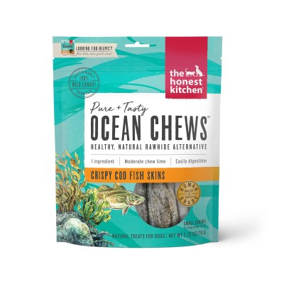The Honest Kitchen Dog Treat - Ocean Chews Crispy Cod Fish Skins Beams