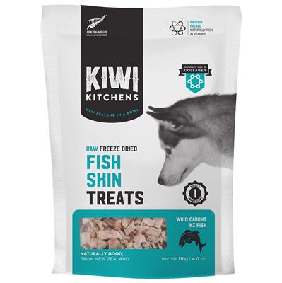 Kiwi Kitchens Freeze Dried Dog Treat - Fish Skins