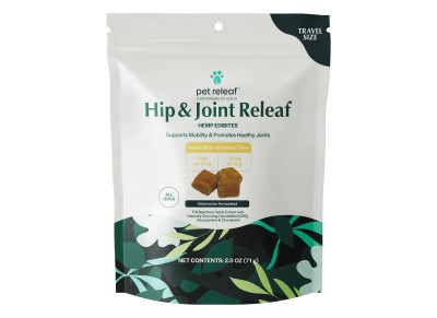 Pet Releaf Edibites - Hip & Joint Releaf Peanut Butter & Banana Travel Size