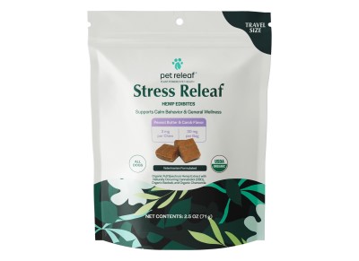 Pet Releaf Edibites - Stress Releaf Peanut Butter & Carob Travel Size