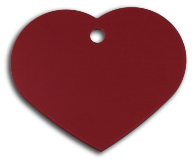 iMARC Customizable Pet ID Tag - Red Heart