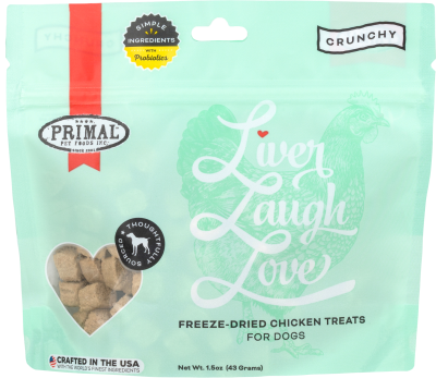 Primal Dog Treat - Liver, Laugh, Love Simply Chicken