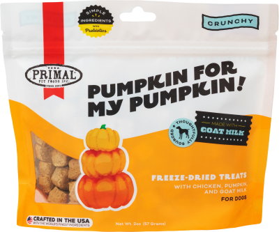 Primal Dog Treat - Pumpkin for My Pumpkin! Chicken and Pumpkin with Goat Milk