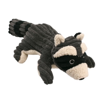 Tall Tails Plush Dog Toy - Racoon with Squeaker