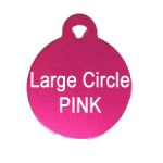 VIP Customizable Pet ID Tag - Pink Circle