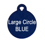 VIP Customizable Pet ID Tag - Blue Circle