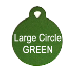 VIP Customizable Pet ID Tag - Green Circle