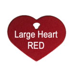 VIP Customizable Pet ID Tag - Red Heart