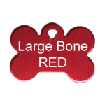 VIP Customizable Pet ID Tag - Red Bone