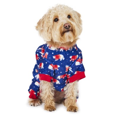 Hotel Doggy Dog Pajamas - Navy Bears Cozy Plush Onesie