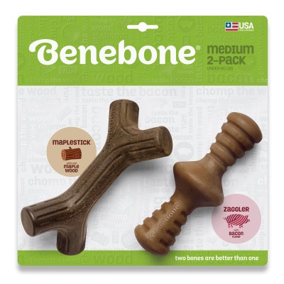 Benebone Dog Chew Toy - Maplestick & Bacon Zaggler