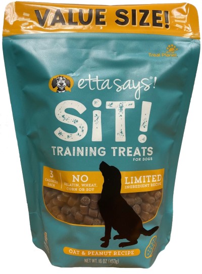 Etta Says! Dog Treats - Sit Training Treats Peanut Butter
