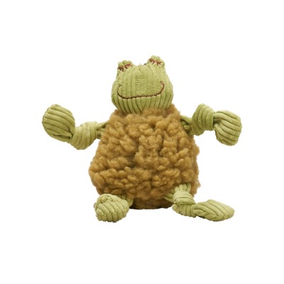 HuggleHounds Dog Toy - FlufferKnottie Frog