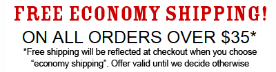Free Economy Shipping On Orders of $30
