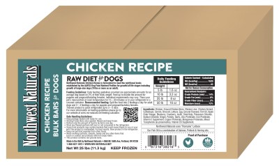 Northwest Naturals Frozen Dinner Bars for Dogs-Chicken Recipe