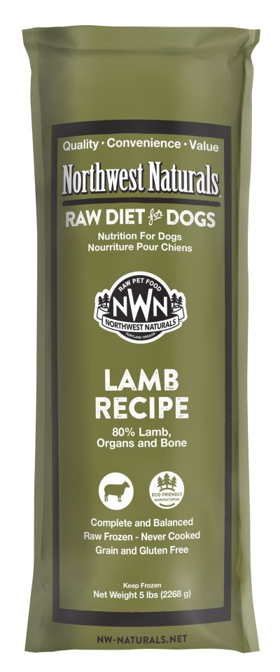 Northwest Naturals Frozen Chubs for Dogs-Lamb Recipe