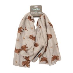 Comfies Pet Lover Scarves Dachshund (Red)