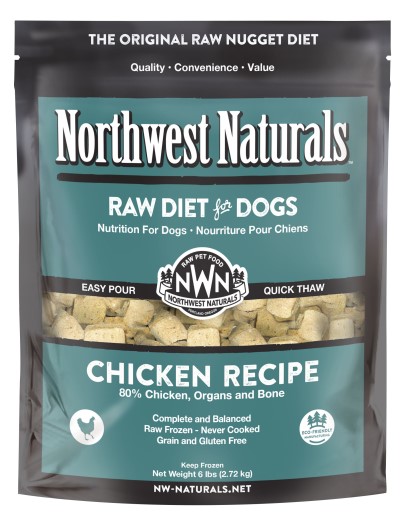 Northwest Naturals Frozen Original Raw Nuggets for Dogs-Chicken Recipe